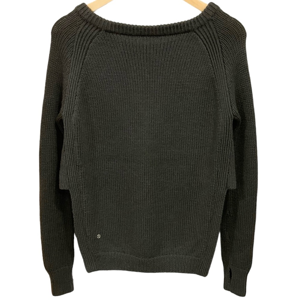 Lululemon Yin To You Crewneck Sweater Wool Dark Wren Lulu Casual Yoga - Picture 4 of 16